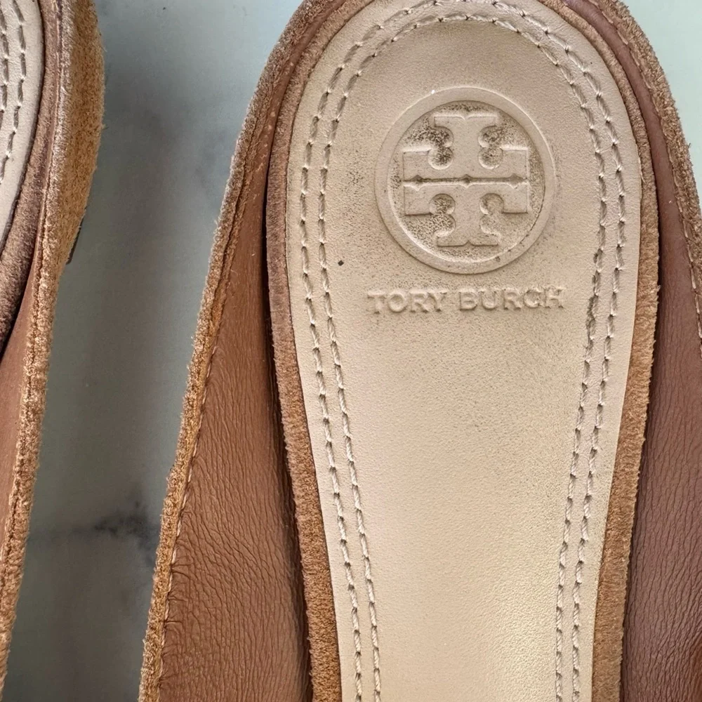 Tory Burch Brown Suede Tassel Mules - Picture 3 of 6